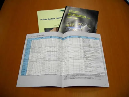 PROPRINT制作の中綴じ冊子を開いた状態