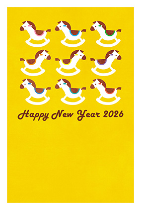 フルカラー年賀状印刷デザイン　０９９