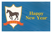 フルカラー年賀状印刷デザイン　１２１