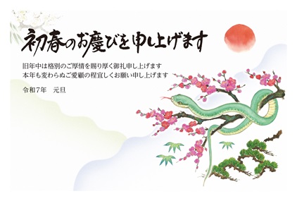 フルカラー年賀状印刷デザイン 106