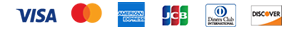 Visa Master AMex Jcb 各種クレジットカード利用できます。